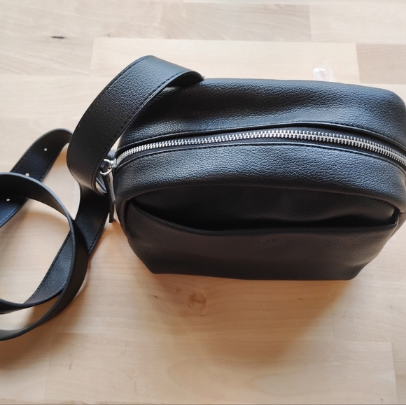 Colab Black Vegan Leather Crossbody Purse - Picture 7 of 9